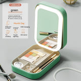 LED Makeup Mirror Storage Box