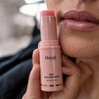 Mild Collagen Wand applied to cheek